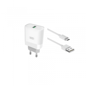 Kucni punjac XO L63 QC3.0 15W (USB-A) kabal USB-A - mikro