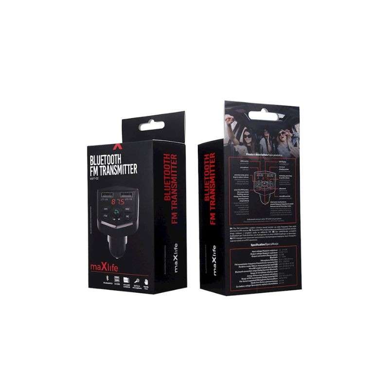 FM Transmiter Maxlife Bluetooth MXFT-02 Crni