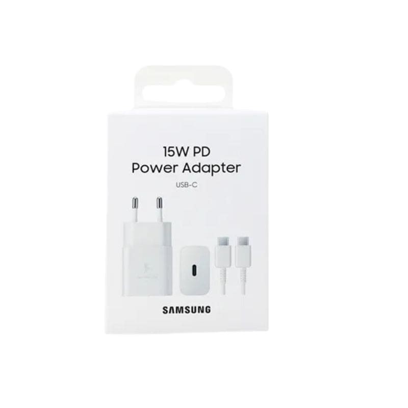 Kucni punjac Samsung Original 15W Fast Type C na C + kabal White
