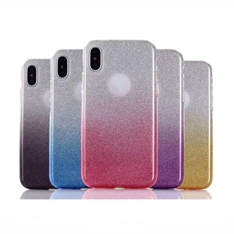 Gradient Glitter 3u1 maska Xiaomi Redmi Note 8 Roza