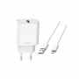 Kucni punjac XO L103 QC3.0 18W (USB-A) kabal USB-A - mikro