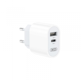 Kucni punjac XO L97 2,4A (USB-A + USB-C) kabal USB-A - mikro