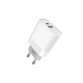 Kucni punjac XO L64 QC3.0 + PD 20W (USB-A + USB-C) kabal USB-C - lightning