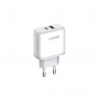 Kucni punjac LDNIO A2526C 45W PD + (QC4+ | QC3.0) (USB-A + USB-C) kabal type-C - type C